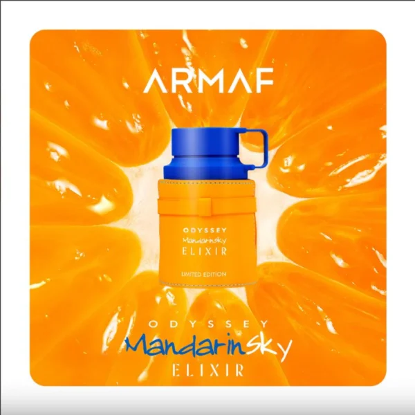 🍊 Armaf Odyssey Mandarin Sky Elixir 100ml – Perfume Masculino Ultra-Concentrado, Dulce y Especiado |