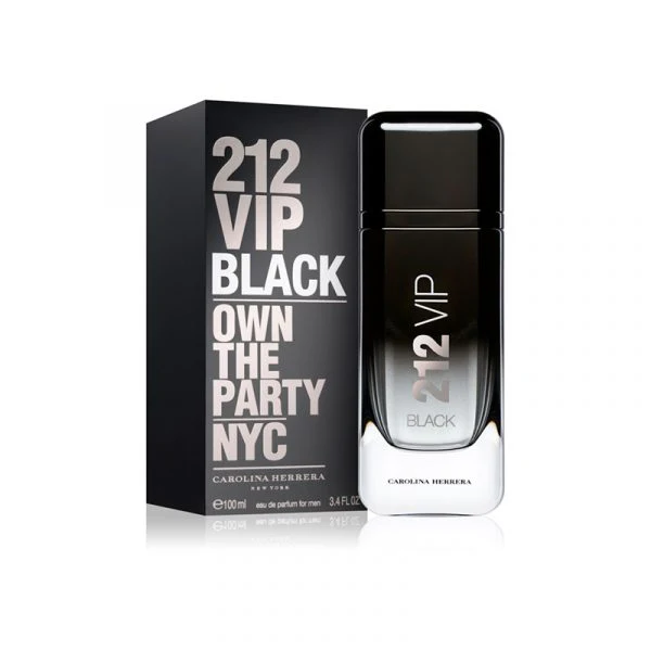 🥂 Carolina Herrera 212 VIP Black – Eau de Parfum Masculino Aromático Fougère |