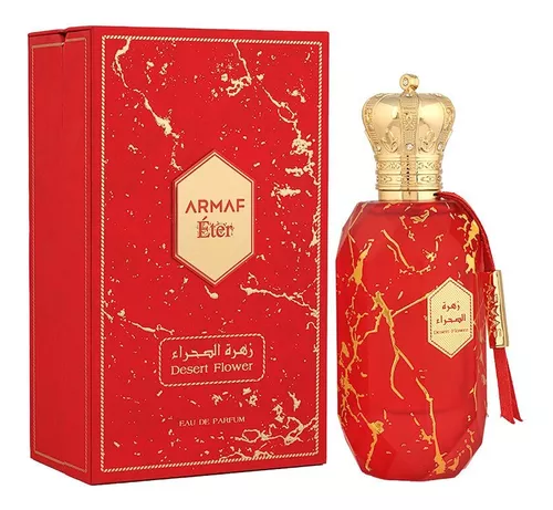 🌹 Armaf Éter Desert Flower 100ml – Perfume Unisex Ámbar Floral, Exótico y Opulento |